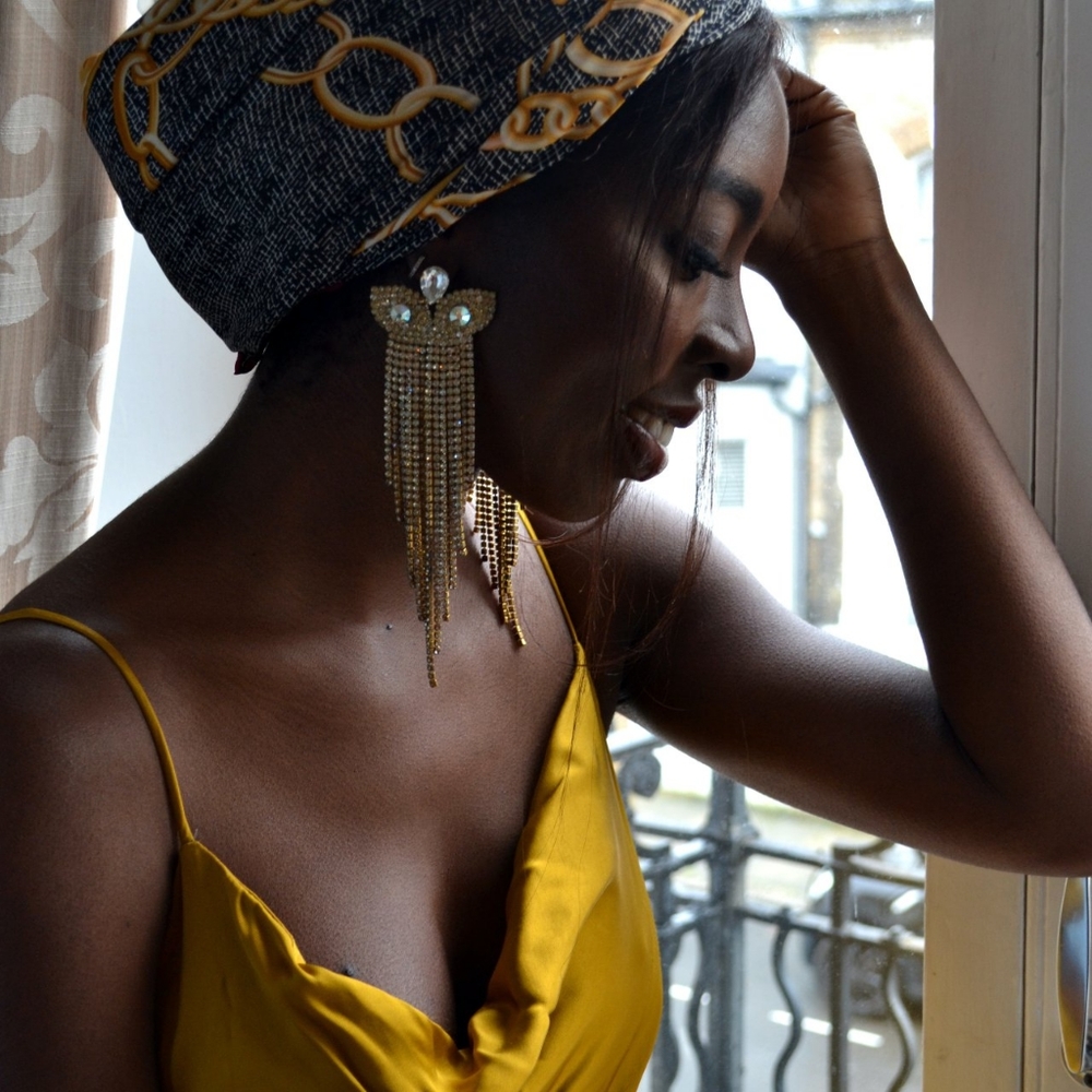 Vintage chandelier earrings
- Circa 1950s